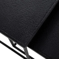 Binbrook - Lot De 2 Tables Basses Gigognes Indoor/outdoor En Métal - Couleur - Noir 7 Binbrook - Lot De 2 Tables Basses Gigognes Indoor/outdoor En Métal - Couleur - Noir -Pas Cher Mobiliora Magasin table basse 13287969