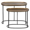 Embrace - 2 Tables D'appoint Gigognes En Métal - Couleur - Laiton -Pas Cher Mobiliora Magasin table basse 13289693