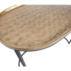 Embrace - 2 Tables D'appoint Gigognes En Métal - Couleur - Laiton 9 Embrace - 2 Tables D'appoint Gigognes En Métal - Couleur - Laiton -Pas Cher Mobiliora Magasin table basse 13289699