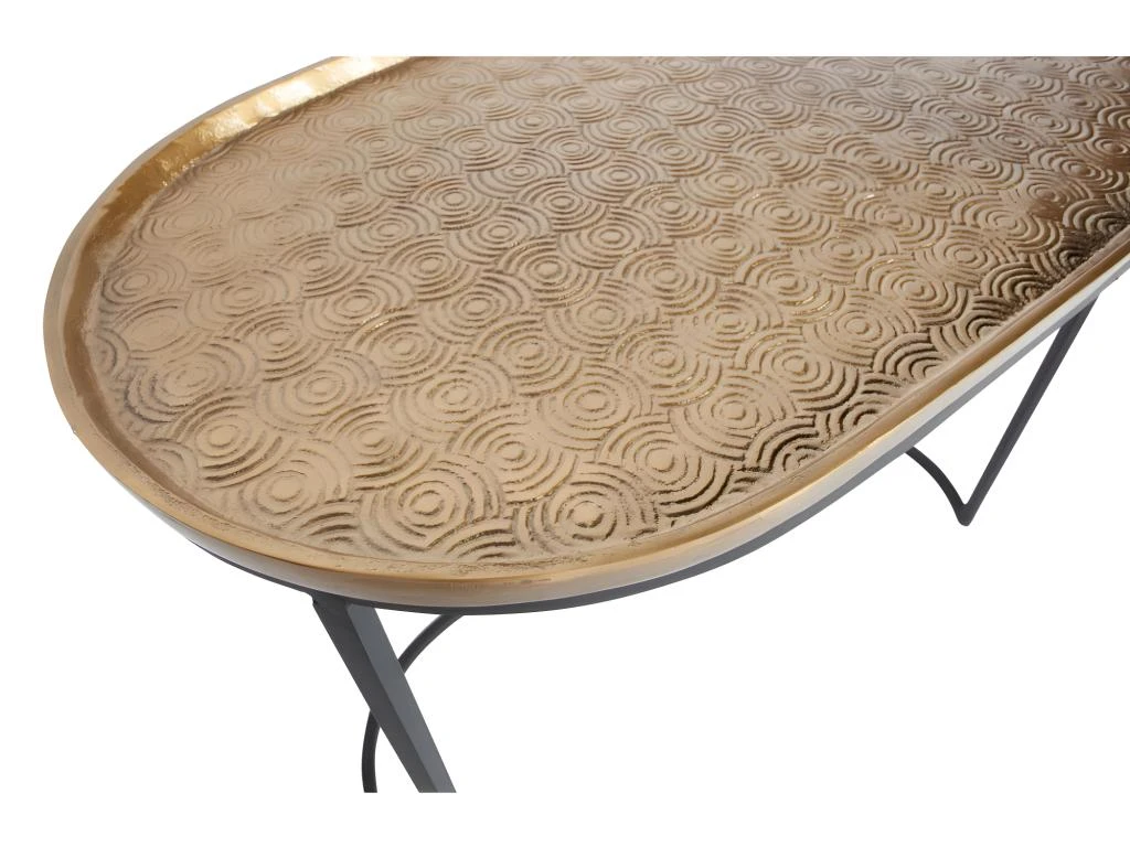 Embrace - 2 Tables D'appoint Gigognes En Métal - Couleur - Laiton 6 Embrace - 2 Tables D'appoint Gigognes En Métal - Couleur - Laiton – Image 4