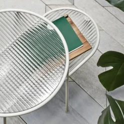 Nix - Table D'appoint En Verre Strié Et Métal - Couleur - Blanc -Pas Cher Mobiliora Magasin table basse 13289839