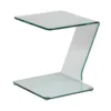 Bout De Canapé Verre Courbé - CLEAN -Pas Cher Mobiliora Magasin table basse 13313249