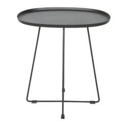 Otis - Table Basse En Métal Piètement Croisé - Couleur - Noir