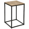 Table D'appoint En Bois D'Acacia Et Métal Noir -Pas Cher Mobiliora Magasin table basse 13455893