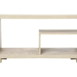 Table Basse Beige Avec Niches 80 X 40 X H 40 Cm -Pas Cher Mobiliora Magasin table basse 13466235