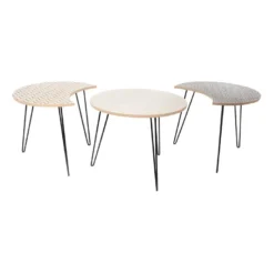 Table Gigogne Pieds Fils (Lot De 3) -Pas Cher Mobiliora Magasin table basse 13466435
