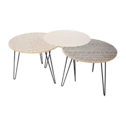Table Gigogne Pieds Fils (Lot De 3) -Pas Cher Mobiliora Magasin table basse 13466437