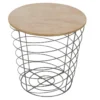 Table D'Appoint Design "Cyclone" 40cm Gris -Pas Cher Mobiliora Magasin table basse 13476855