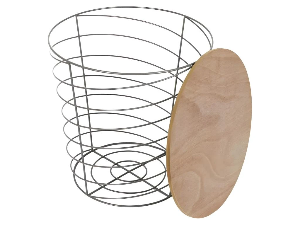 Table D'Appoint Design "Cyclone" 40cm Gris 5 Table D'Appoint Design "Cyclone" 40cm Gris – Image 3