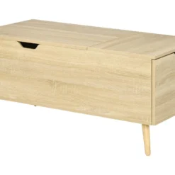 Table Basse Relevable Design Scandinave - Tiroir, Coffre Interne - Acier Piètement Bois Pin Panneaux Aspect Chêne Clair 10 Table Basse Relevable Design Scandinave - Tiroir, Coffre Interne - Acier Piètement Bois Pin Panneaux Aspect Chêne Clair -Pas Cher Mobiliora Magasin table basse 13532219