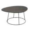 Table D'Appoint Design "Mesla" 69cm Marron Foncé 2 Table D'Appoint Design "Mesla" 69cm Marron Foncé -Pas Cher Mobiliora Magasin table basse 13800679