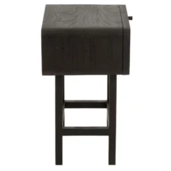 Table D'Appoint En Rotin "Molly" 60cm Noir & Beige -Pas Cher Mobiliora Magasin table basse 13801097