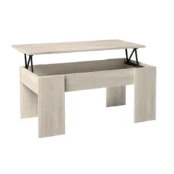 CLARIO - Table Basse Relevable Effet Bois Clair 8 CLARIO - Table Basse Relevable Effet Bois Clair -Pas Cher Mobiliora Magasin table basse 13818069