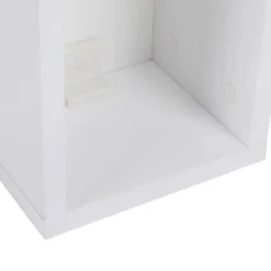 Table, 100% Aggloméré Plaqué Mélamine, Couleur Blanc 20x18x15 -Pas Cher Mobiliora Magasin table basse 13850263