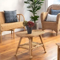 Table Basse Ovale Rotin Naturel 11 Table Basse Ovale Rotin Naturel -Pas Cher Mobiliora Magasin table basse 13931833