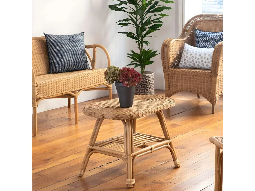 Table Basse Ovale Rotin Naturel 7 Table Basse Ovale Rotin Naturel – Image 5
