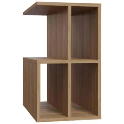 Table D'appoint De Salon Loira Moderne Chêne 59,6x35,6x63,2 Cm