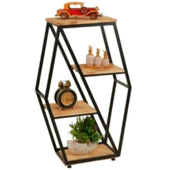 Table D'appoint De Salon Roe Moderne Noyer 38x25x90 Cm -Pas Cher Mobiliora Magasin table basse 13987887