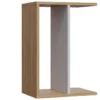 Table D'appoint De Salon Loira Moderne Chêne Blanc 44,5x29,6x63,2 Cm