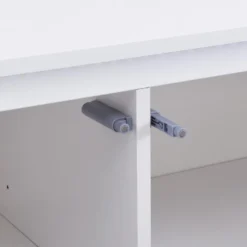 Table Basse 2 Tiroirs Avec LEDs En MDF - Blanc Laqué - SALIANO -Pas Cher Mobiliora Magasin table basse 14212627