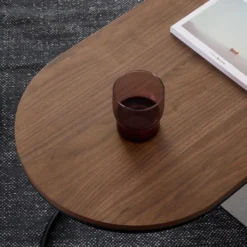 Table Basse + 2 Poufs En Tissu - Naturel Et Gris - ADAR -Pas Cher Mobiliora Magasin table basse 14275381