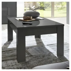 Table Basse Laqué Gris Brillant - TICATO