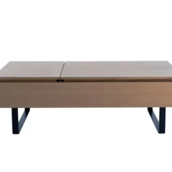 Table Basse Avec Plateau Relevable Et 1 Tiroir En MDF Et Métal - Naturel Foncé - DALAHO 19 Table Basse Avec Plateau Relevable Et 1 Tiroir En MDF Et Métal - Naturel Foncé - DALAHO -Pas Cher Mobiliora Magasin table basse 14370921