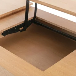 Table Basse Avec Plateau Relevable Et 1 Tiroir En MDF Et Métal - Naturel Clair - DALAHO 23 Table Basse Avec Plateau Relevable Et 1 Tiroir En MDF Et Métal - Naturel Clair - DALAHO -Pas Cher Mobiliora Magasin table basse 14437487