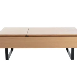 Table Basse Avec Plateau Relevable Et 1 Tiroir En MDF Et Métal - Naturel Clair - DALAHO 19 Table Basse Avec Plateau Relevable Et 1 Tiroir En MDF Et Métal - Naturel Clair - DALAHO -Pas Cher Mobiliora Magasin table basse 14437507