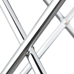 Table Basse D’appoint Ronde Pieds Croisés Diamètre 60 Cm Bois Et Métal 13_0002685 -Pas Cher Mobiliora Magasin table basse 14438319