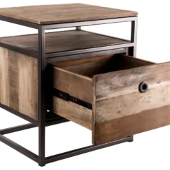 Table D'appoint Tiroir Teck Recyclé Acacia Acajou Métal Noir L47 10 Table D'appoint Tiroir Teck Recyclé Acacia Acajou Métal Noir L47 -Pas Cher Mobiliora Magasin table basse 14640649