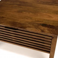 ALIX - Table Basse Carrée 70x70cm En Bois De Manguier 2 Tiroirs Ajourés 11 ALIX - Table Basse Carrée 70x70cm En Bois De Manguier 2 Tiroirs Ajourés -Pas Cher Mobiliora Magasin table basse 14667177