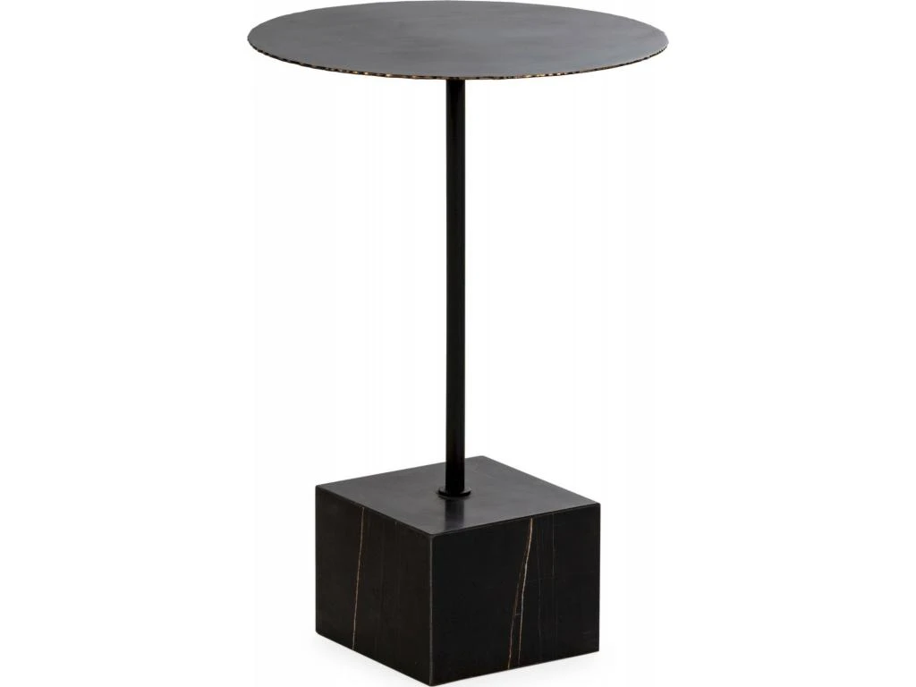 Table D'appoint Métal -- Noir/Doré 6 Table D'appoint Métal -- Noir/Doré – Image 4