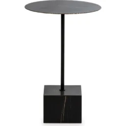 Table D'appoint Métal -- Noir/Doré 12 Table D'appoint Métal -- Noir/Doré -Pas Cher Mobiliora Magasin table basse 14906453