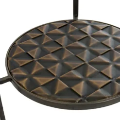 Table D'appoint Métal/Verre -- Doré Antique -Pas Cher Mobiliora Magasin table basse 14908887