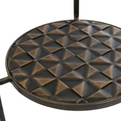 Table D'appoint Métal/Verre -- Doré Antique -Pas Cher Mobiliora Magasin table basse 14908893