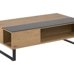 Ela - Table Basse Plateau Relevable Bois