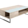 Ela - Table Basse Blanche Plateau Relevable Bois -Pas Cher Mobiliora Magasin table basse 15005775