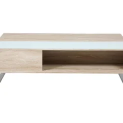 Ela - Table Basse Blanche Plateau Relevable Bois -Pas Cher Mobiliora Magasin table basse 15005783