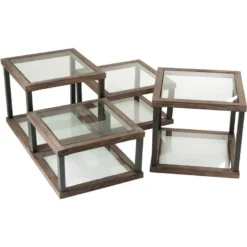 Lot De 4 Tables Basses Argenta En Bois