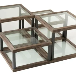 Lot De 4 Tables Basses Argenta En Bois -Pas Cher Mobiliora Magasin table basse 15177183