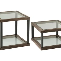 Lot De 4 Tables Basses Argenta En Bois -Pas Cher Mobiliora Magasin table basse 15177185