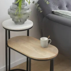 Bout De Canapé En Bois De Manguier Florentin -Pas Cher Mobiliora Magasin table basse 15770753