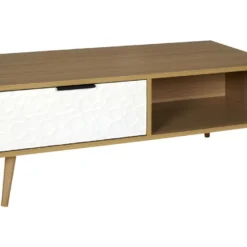 Table Basse 1 Tiroir 1 Niche Sven - Naturel Clair