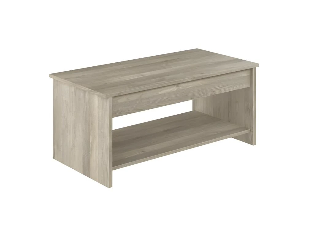 HAPPY Table Basse Transformable Style Contemporain Laminé Chene Sonoma - L 100 X L 50 Cm 5 HAPPY Table Basse Transformable Style Contemporain Laminé Chene Sonoma - L 100 X L 50 Cm – Image 3