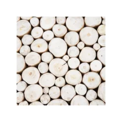 Table Basse Ronde Bois De Teck Blanc Cassé - FORINI 10 Table Basse Ronde Bois De Teck Blanc Cassé - FORINI -Pas Cher Mobiliora Magasin table basse 17626543