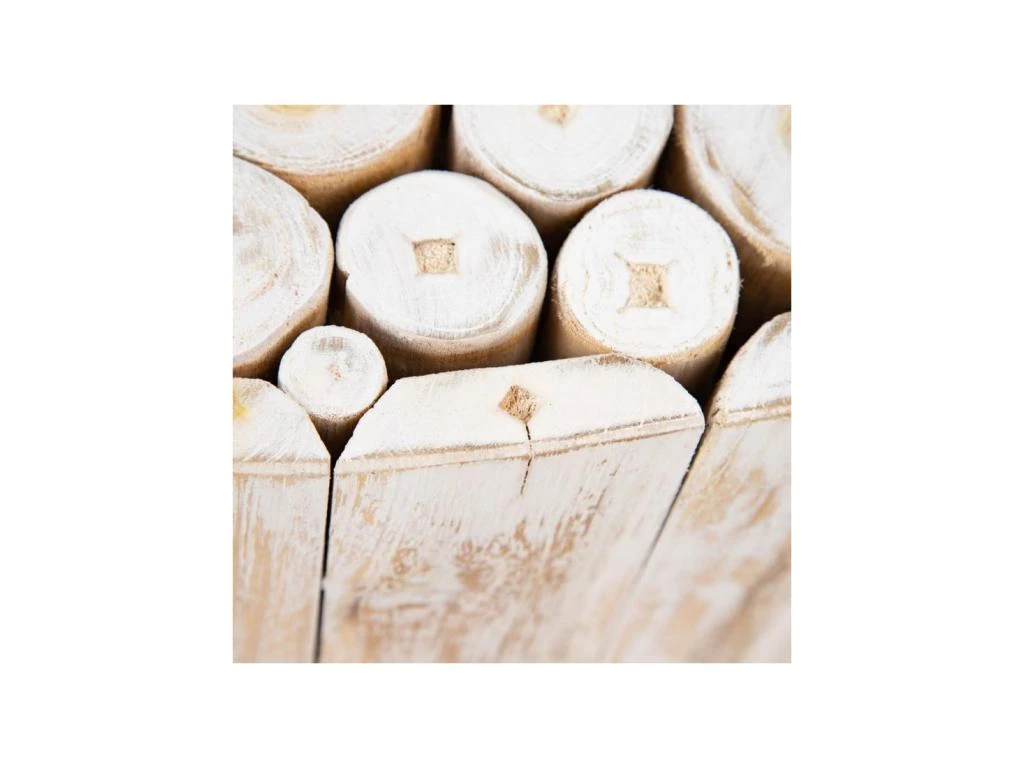 Table Basse Ronde Bois De Teck Blanc Cassé - FORINI 7 Table Basse Ronde Bois De Teck Blanc Cassé - FORINI – Image 5