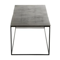 Table Basse Rectangulaire Métal Noir - ZANDVORT 10 Table Basse Rectangulaire Métal Noir - ZANDVORT -Pas Cher Mobiliora Magasin table basse 17626795