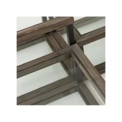 Set De 4 Tables Basses Carrées Bois/Verre - LOKEREN -Pas Cher Mobiliora Magasin table basse 17626813