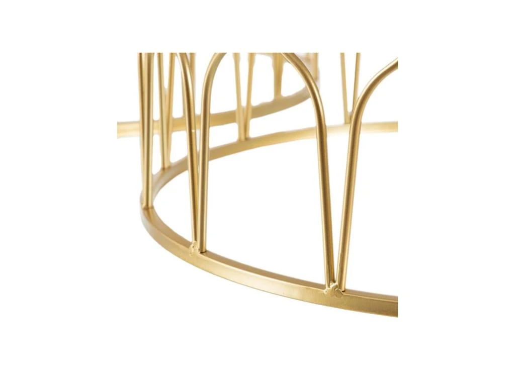 Tables Basses Gigognes Marbre Blanc/Doré - AMILI 8 Tables Basses Gigognes Marbre Blanc/Doré - AMILI – Image 6